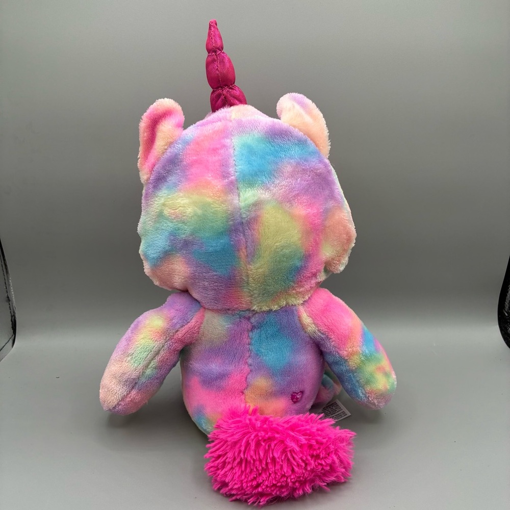 Care Bear Cheer Unicorn Costume Plush Stuffed Animal Toy Rainbow 14” - Picture 2 of 5